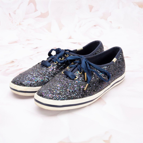 glitter tennis shoes